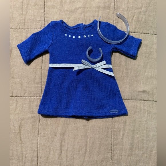 American Girl Other - American Girl Truly Me Blue Rhinestone Studded Dress